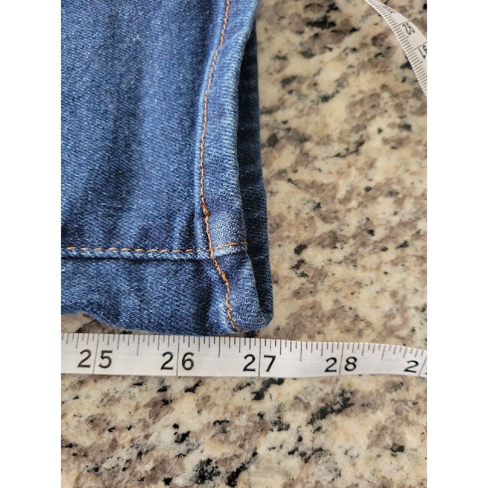 Enjean‎ Jeans Womens Size 3 Super High Rise  BF Blue Denim  26x27 - Picture 6 of 9